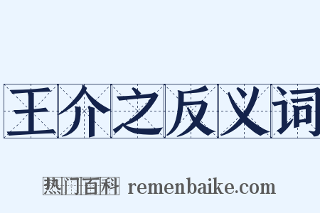 王介之反义词是什么意思的图片